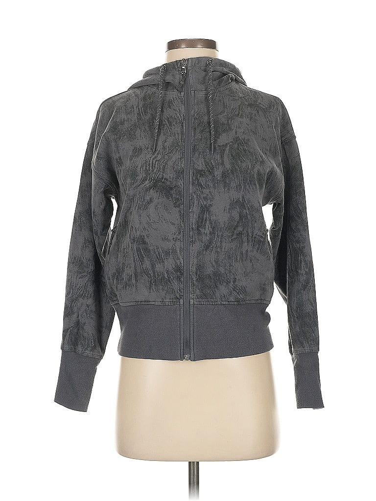 Pre-owned Active By Old Navy Zip Up Hoodie In Gray