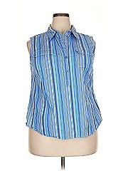Avenue Sleeveless Button Down Shirt