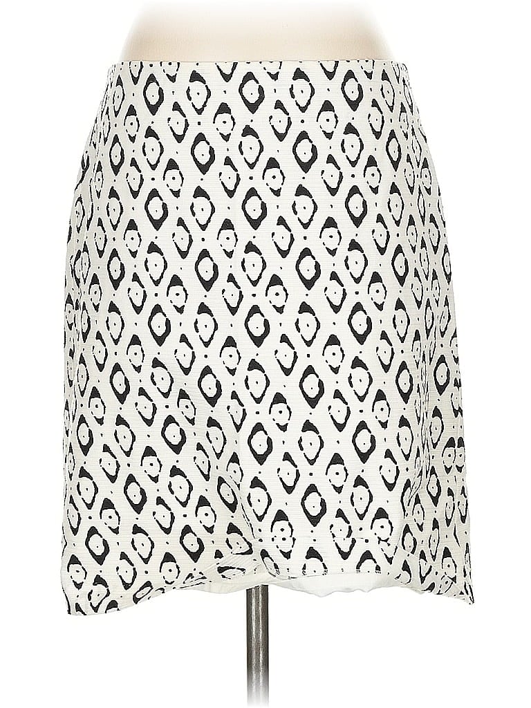 Pre-owned Ann Taylor Factory Casual Skirt In White