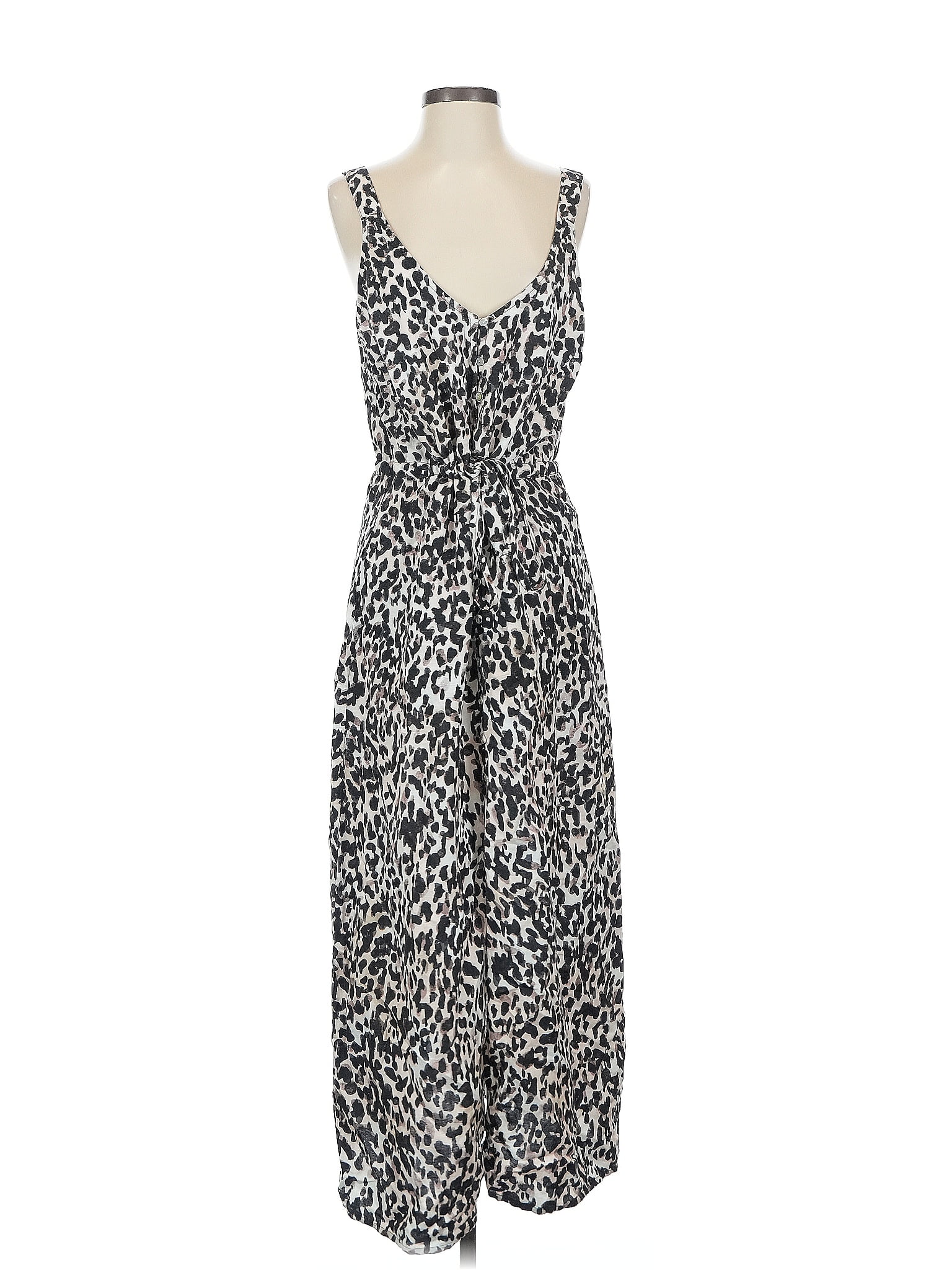 Cloth &amp; Stone Animal Print Gray Casual Dress Size S