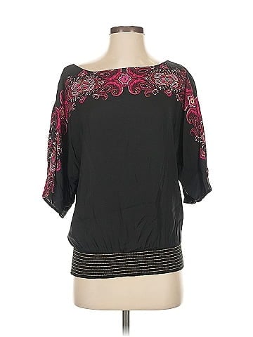 Cache 3/4 Sleeve Silk Top (view 1)