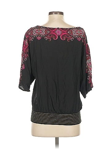 Cache 3/4 Sleeve Silk Top (view 2)