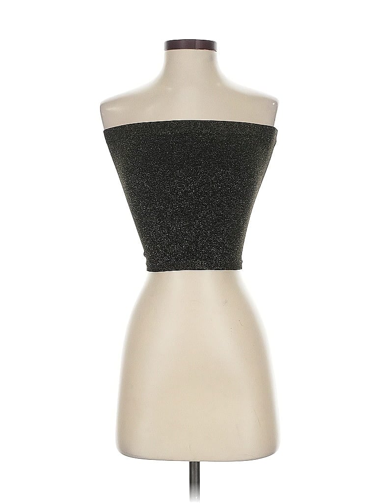 Pre-owned Out From Under Tube Top Gold Strapless Neckline Tops