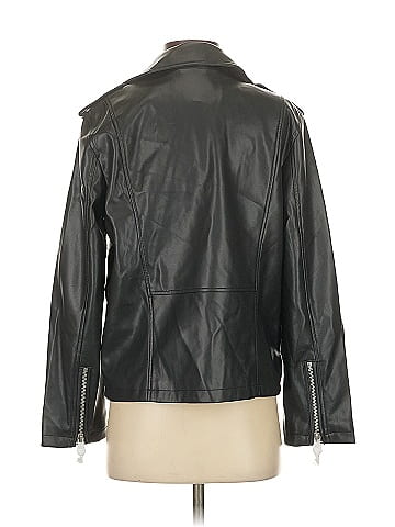 Scoop Faux Leather Jacket (view 2)