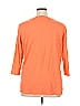 KIRKLAND Signature 100% Cotton Orange 3/4 Sleeve T-Shirt Size XL - photo 2