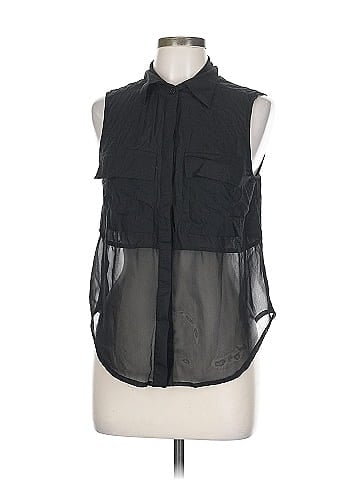 Bar III Sleeveless Button-Down Shirt (view 1)