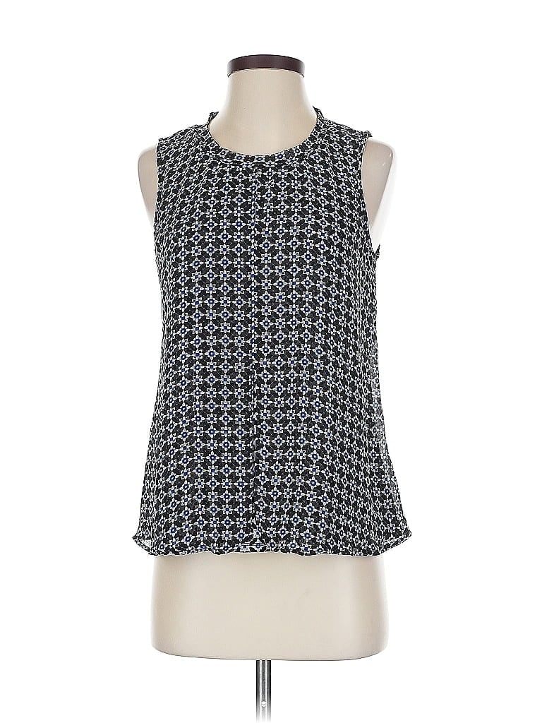 Pre-owned Roz & Ali Sleeveless Blouse In Blue