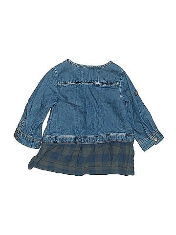 Zara Baby 3/4 Sleeve Button-Down Shirt (view 2)