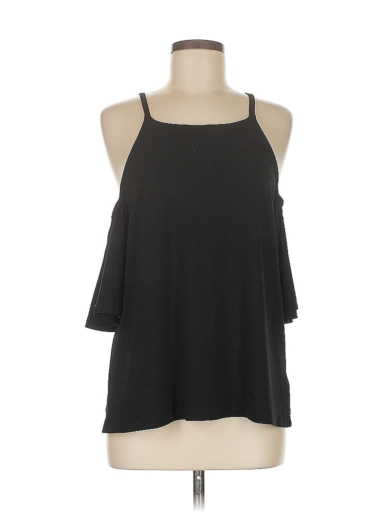 Pre-owned Inc International Concepts Sleeveless Blouse In Black
