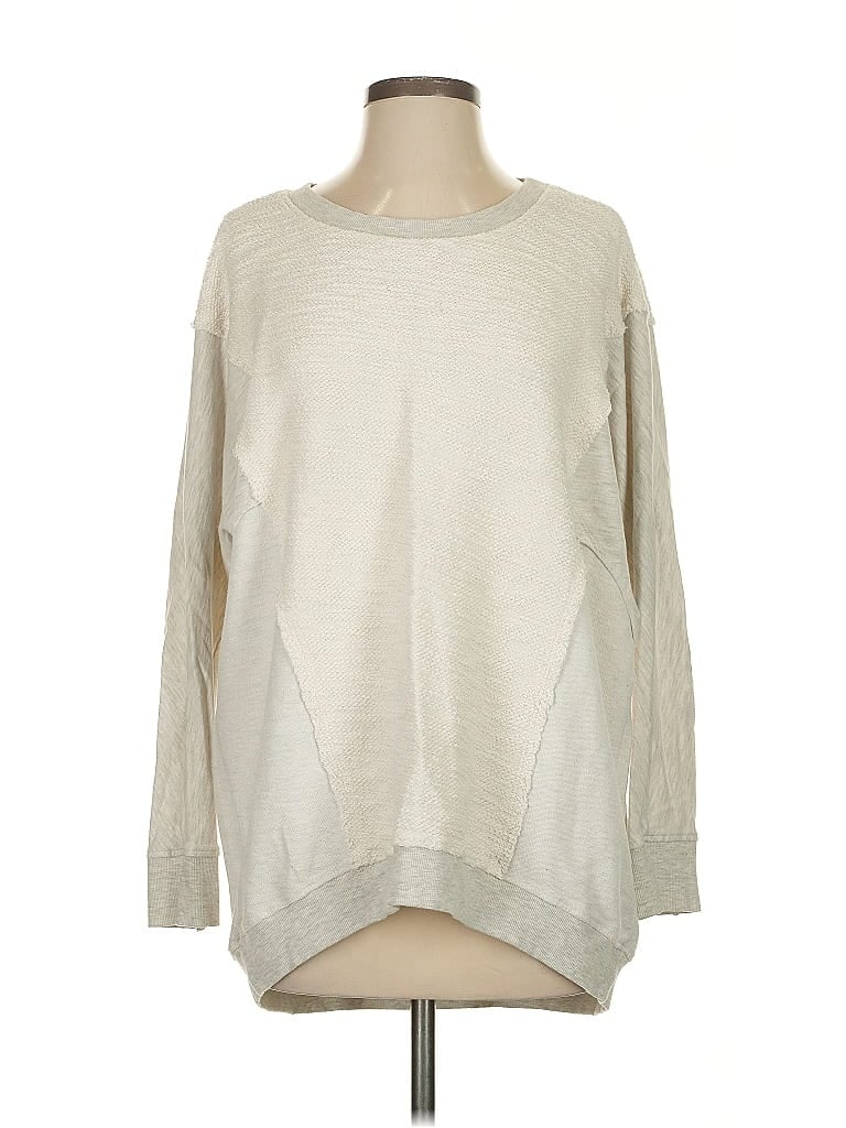 Pre-owned T.la Pullover Sweater In White