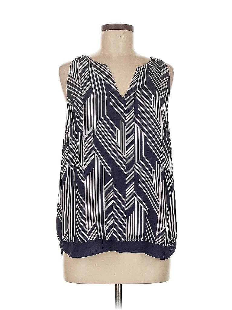 Pre-owned Dalia Sleeveless Blouse In Blue