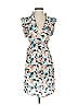 Nique 100% Silk Print Blue Cocktail Dress Size S - photo 1