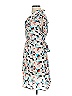 Nique 100% Silk Print Blue Cocktail Dress Size S - photo 5