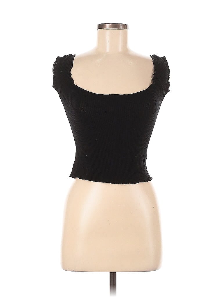 Pre-owned John Galt Tube Top Black Sweetheart Neckline Tops
