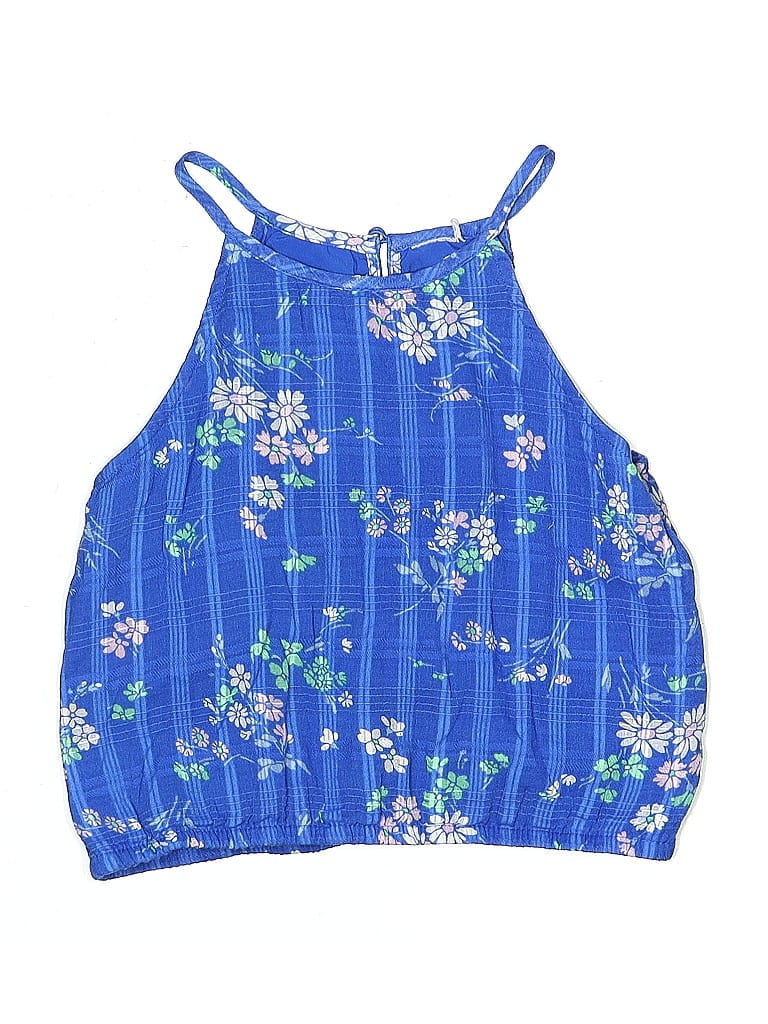 Pre-owned Unbranded Kids' Sleeveless Blouse In Blue