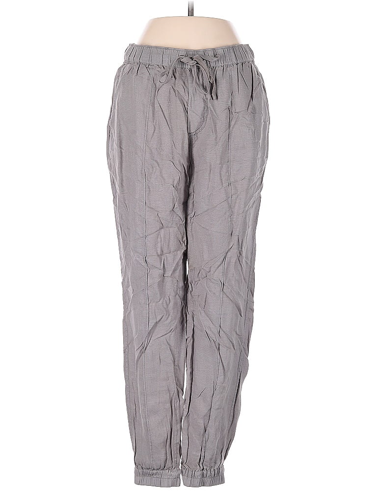 Pre-owned Cynthia Rowley Tjx Linen Pants In Gray