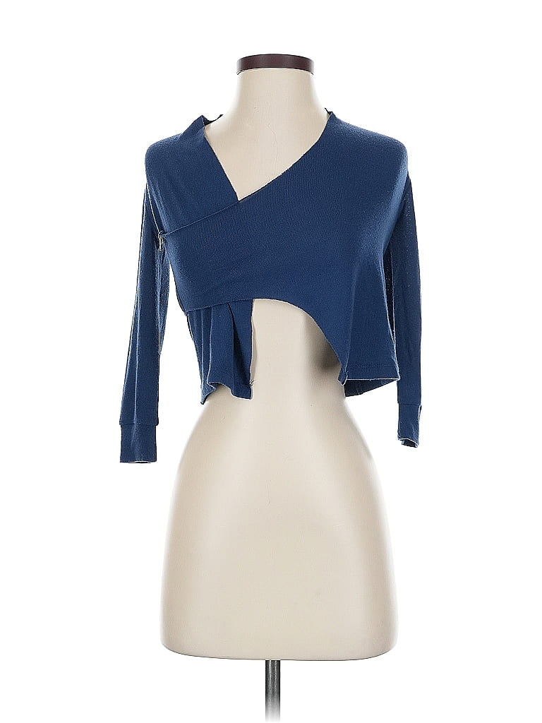 Pre-owned Splendid Cardigan Sweater In Blue