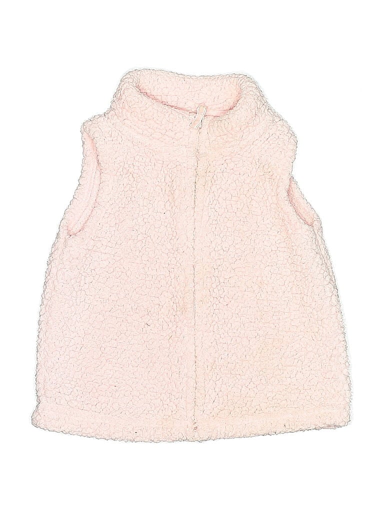 Click to view more detailed imagery on our partner's website Pre-owned Just One You Made By Carter's Kids' Faux Fur Vest In Pink