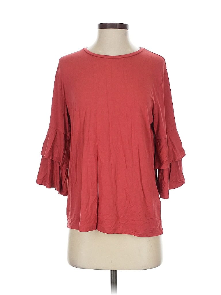 Pre-owned Frye 3/4 Sleeve T-shirt In Red