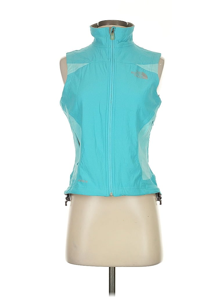 Pre-owned The North Face Vest In Blue