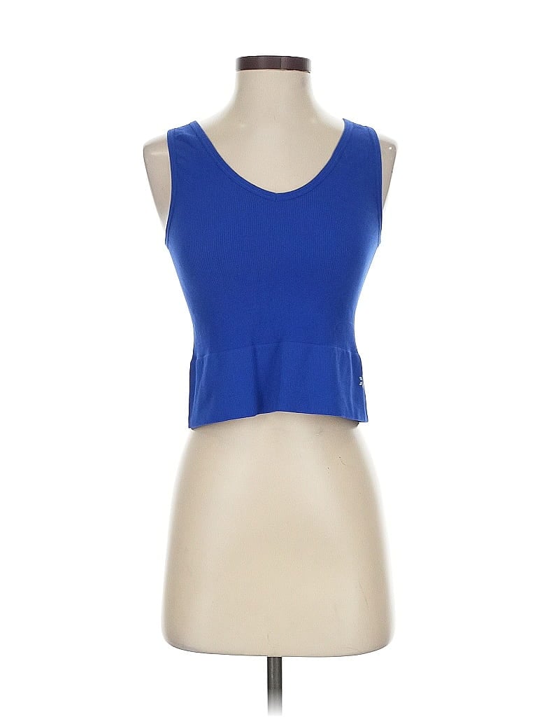 Pre-owned Nine West Tank Top Blue Strapless Neckline Tops