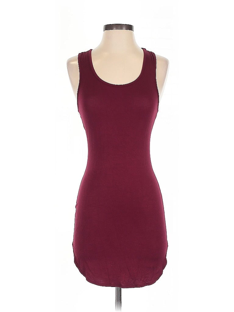 Pre-owned Wet Seal Casual Dress In Burgundy