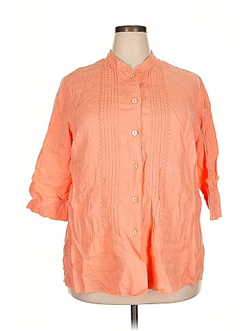 Carole Little 3/4 Sleeve Button-Down Shirt (view 1)