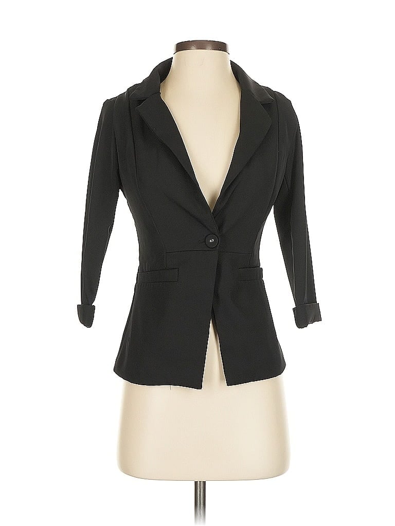 Pre-owned Assorted Brands Blazer Jacket In Black