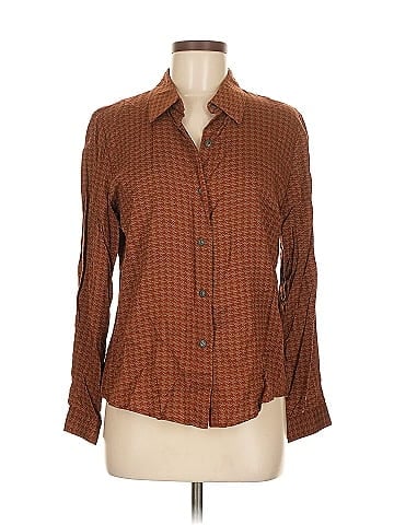 Ali Miles Long Sleeve Button-Down Shirt (view 1)