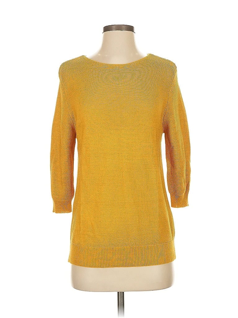 Pre-owned Unbranded Pullover Sweater In Yellow