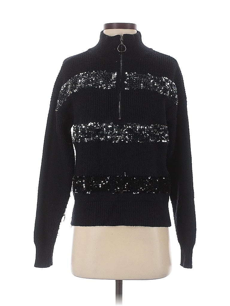 Pre-owned Nine West Cardigan Sweater In Black