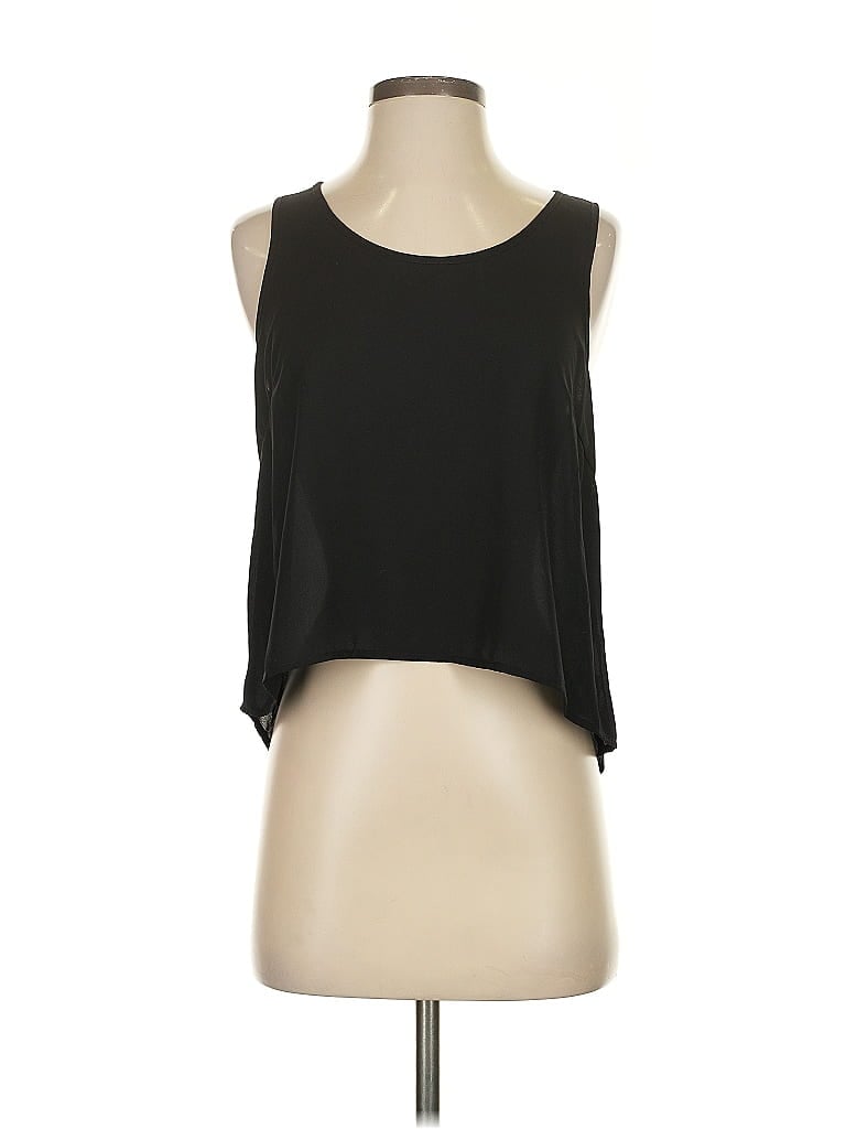 Pre-owned Lush Sleeveless Blouse In Black