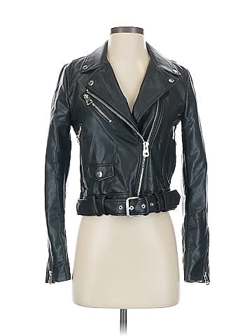 Zara Faux Leather Jacket (view 1)