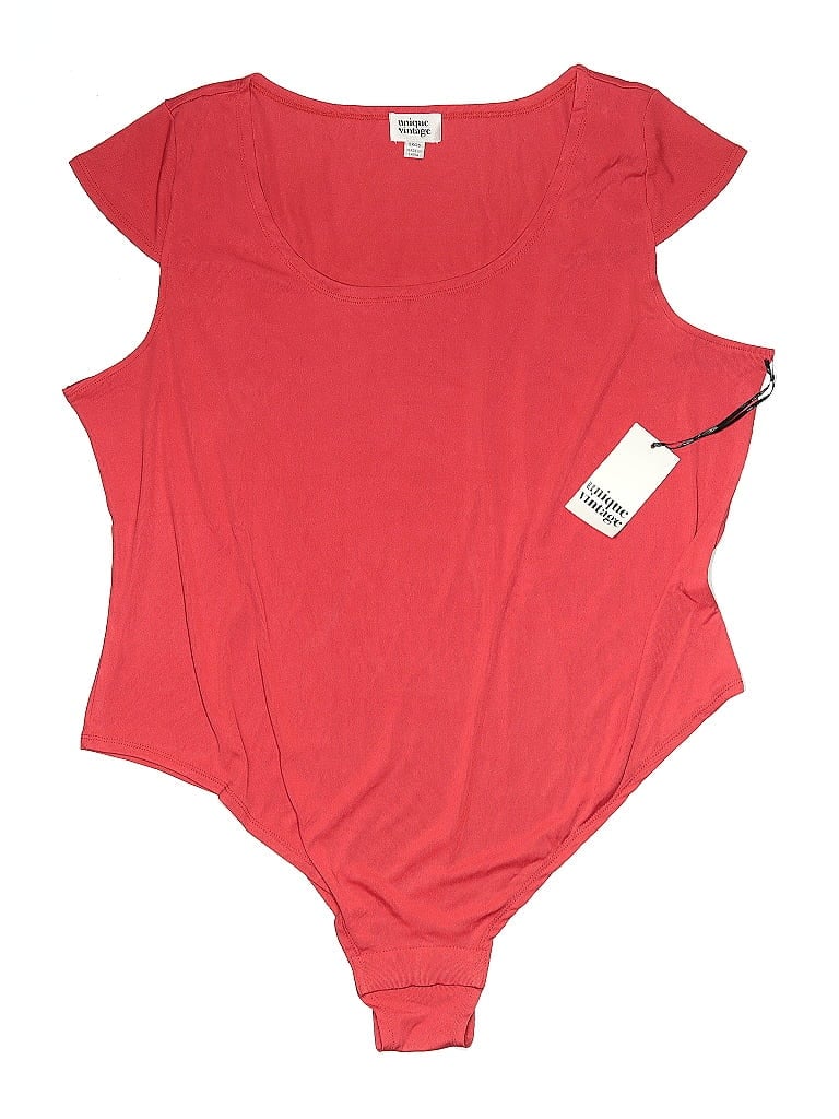 Unique Vintage Bodysuit In Red