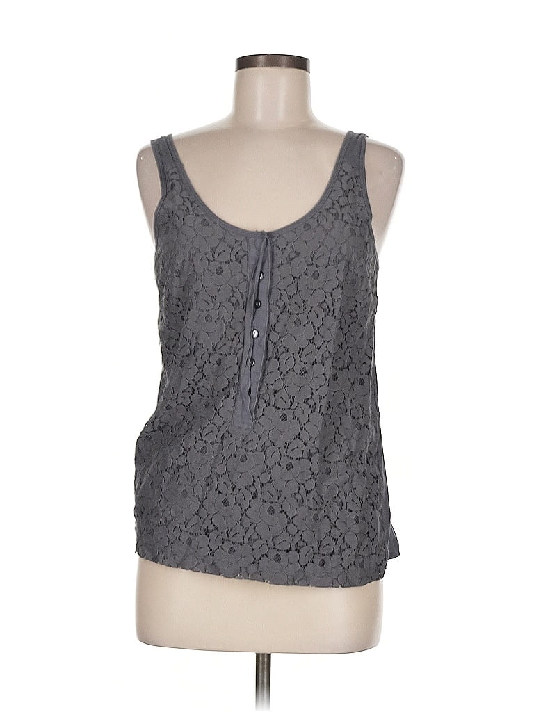 Pre-owned J.crew Factory Store Tank Top Gray Halter Neckline Tops