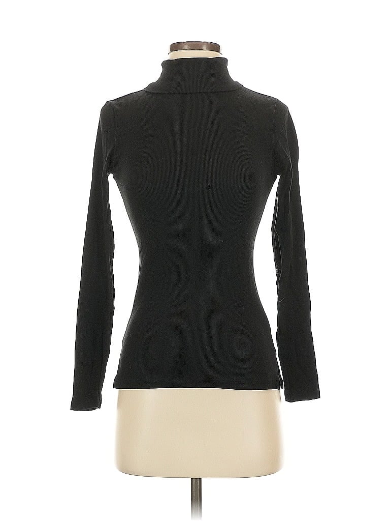 Pre-owned Ambiance Long Sleeve Turtleneck In Black