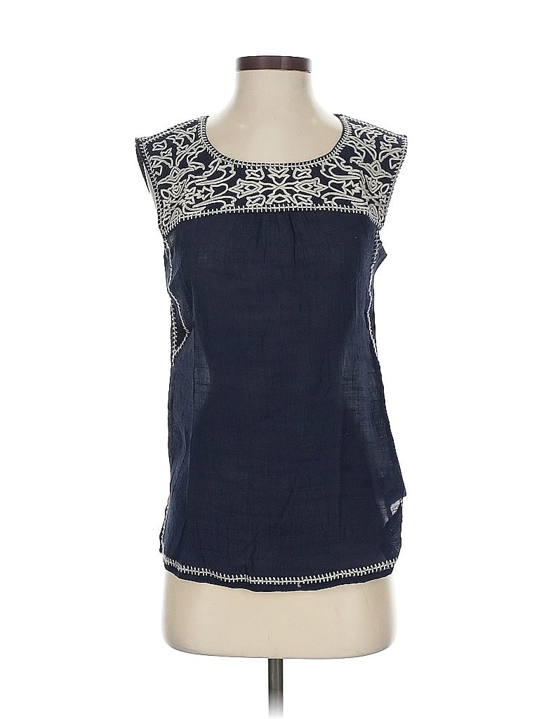 Pre-owned Thml Sleeveless Blouse In Blue
