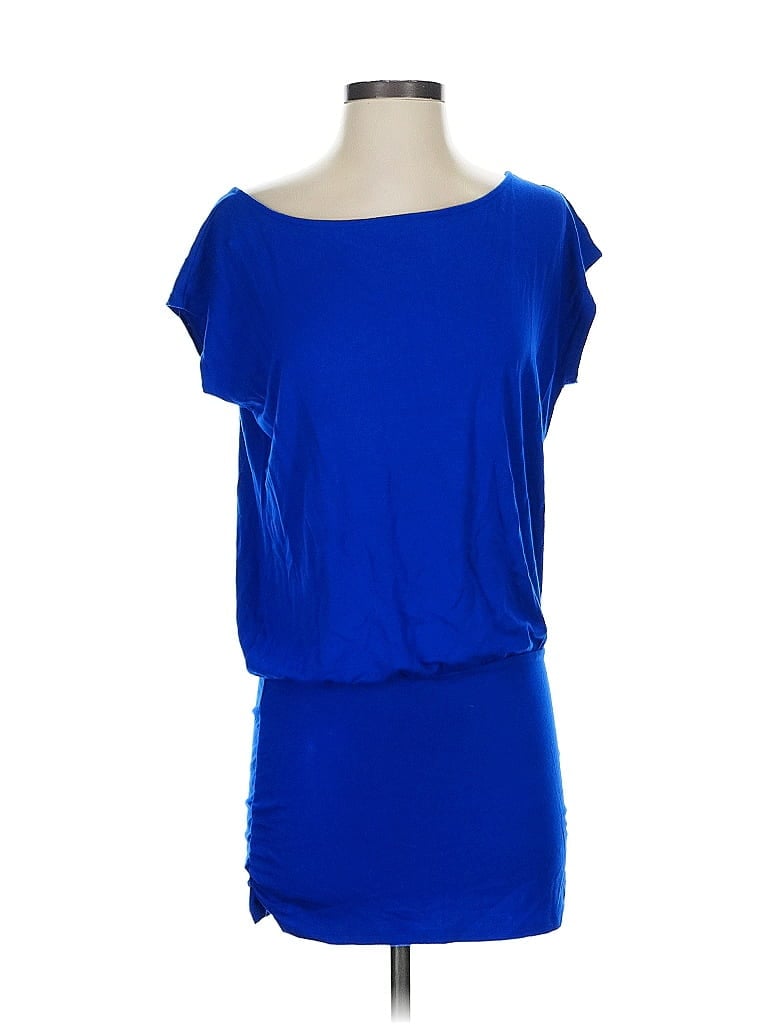 BOSTON PROPER Pre-owned Short Sleeve Top Blue Scoop Neck Tops