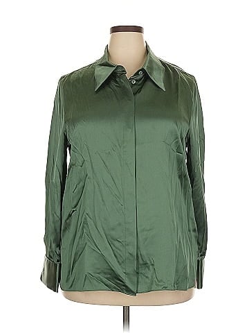 Lafayette 148 New York Long Sleeve Silk Top (view 1)