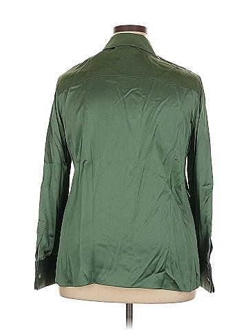 Lafayette 148 New York Long Sleeve Silk Top (view 2)