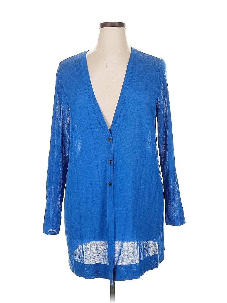 Pre-owned Jjill Cardigan Sweater In Blue