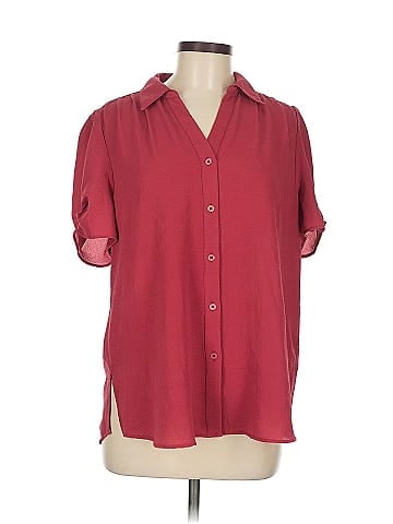 Adrianna Papell Short Sleeve Blouse (view 1)