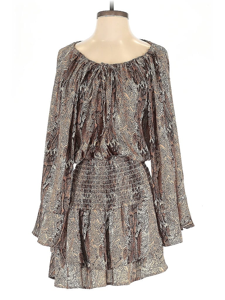 Click to view more detailed imagery on our partner's website Pre-owned Blue Life Made In Sunny Califorina Cocktail Dress In Brown