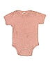 Kate Quinn Organics Tweed Tan Short Sleeve Onesie Size 6-12 mo - photo 1