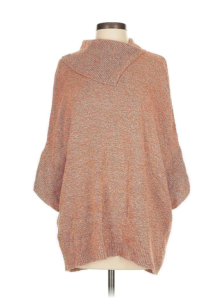 Pre-owned Cabi Poncho In Orange