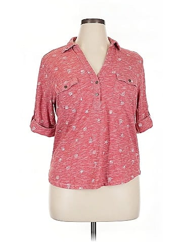 Emily Daniels 3/4 Sleeve Button-Down Shirt (view 1)