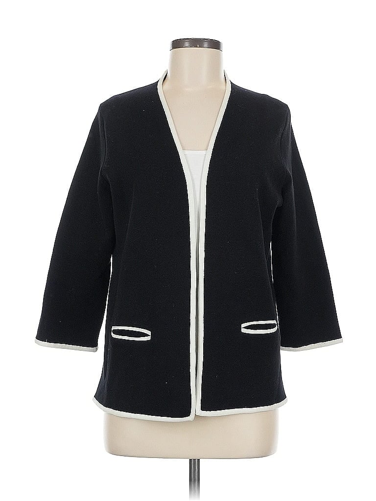 Pre-owned Coldwater Creek Cardigan Sweater In Black