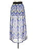 Fashion Web 100% Polyester Print Blue Casual Skirt Size S - photo 2