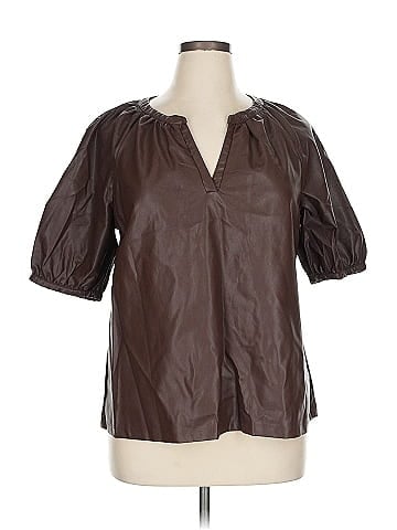 Cable & Gauge Short Sleeve Blouse (view 1)