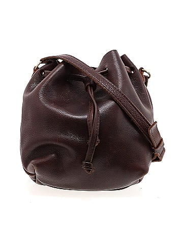 Portland Leather Goods 100% Leather Brown Leather Crossbody Bag One size